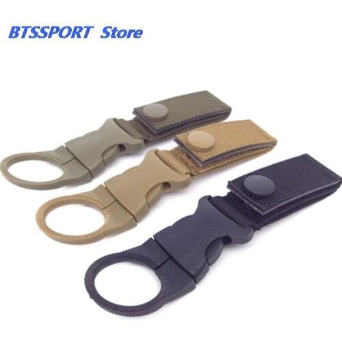 2 Pcs Military Nylon Webbing For Outdoor Tools Buckle Hook Water Bottle Holder Belt Clip Bushcraft Camp Carabiners