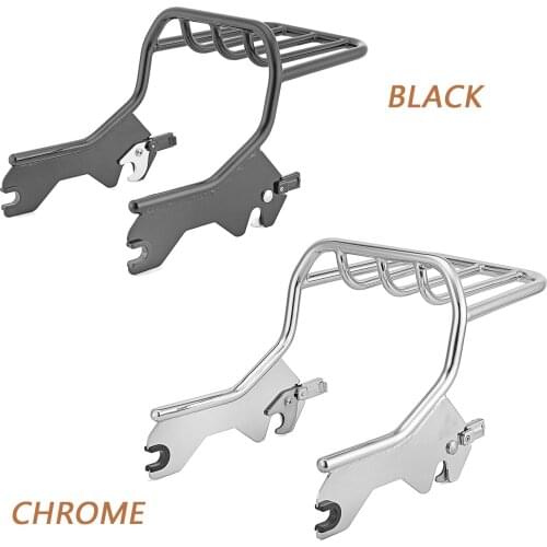 Motorcycle Parts For Harley 2018-2021 FLDE FLHC FLHCS FLSL FXBB FXBBS FXST Chrome Gloss Black Hold Fast Two-Up Luggage Rack