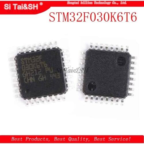 1PCS STM32F030K6T6 STM32F030 STM32F 32F030K6T6 IC MCU 32BIT 32KB FLASH 32LQFP