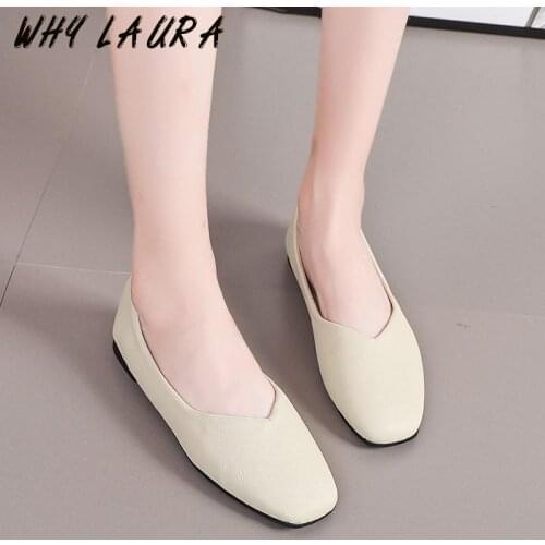 2021 hot mature round toe low-heeled shoes casual women office shopping shoes spring and summer low-heeled shoes comfortable all