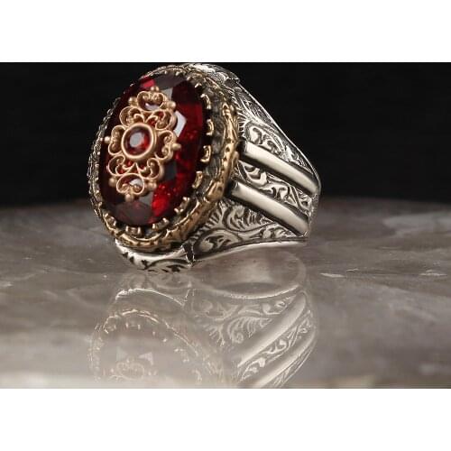 925 Sterling Silver Ring with Natural Zircon Stone Silver Women Ring Silver Men Ring Gifts for Women Gifts for Him