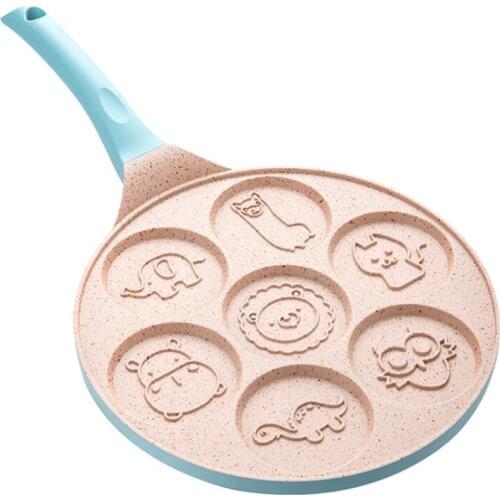 Nonstick Pancake Pan, Mini Pancakes Maker Kids Induction Pancake Pan Pancake Molds Crepe Maker Griddle Grill Pan for Kid