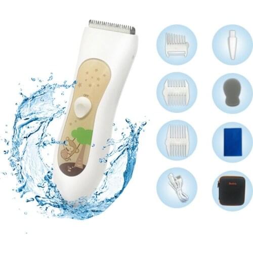 Mute Clippers USB Charging Profession Cordless Safety Baby Child Hairdresser Digital Hair Trimmer Adjustable Ceramic Blade 2020