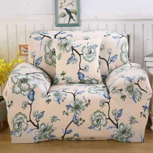 Flower Printing Sofa Towel Furniture Protector Spandex Stretch Sofa-slipcovers Tight Wrap All-inclusive Corner Sofa Cover