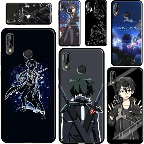 SAO Sword Art Online Kirito Anime Case For Huawei P30 Lite P40 P20 Pro Mate 20 Lite P Smart Z 2019 2021 Nova 5T Cover Shell