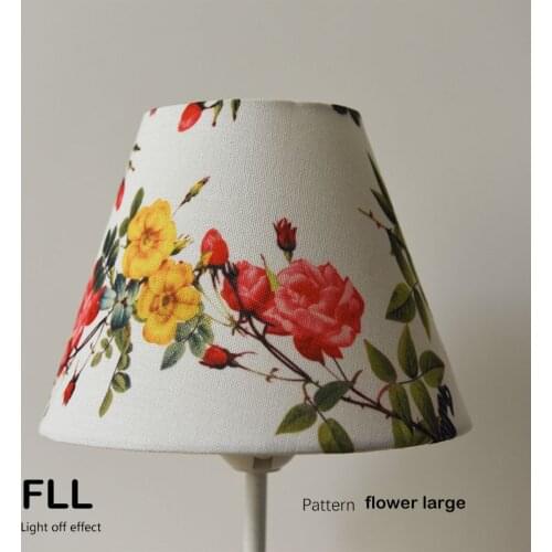 E26 Lamp shade Abstract flower Pattern Textile Fabrics Fashionable Decorative E27 table lamp shade pendant lamp cover DsQi
