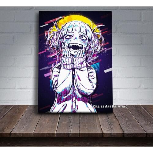 Canvas Anime Himiko Toga 80s Retro Pictures Home Decoration Paintings Poster HD Prints Wall Art Modular Living Room Framed