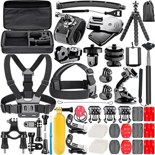 GloryStar Camera Accessories Kit for GoPro Hero 8 7 6 5 4 3 Session SJ4000 5000 6000 7000 for Sony xiaomi yi osmo action Sports