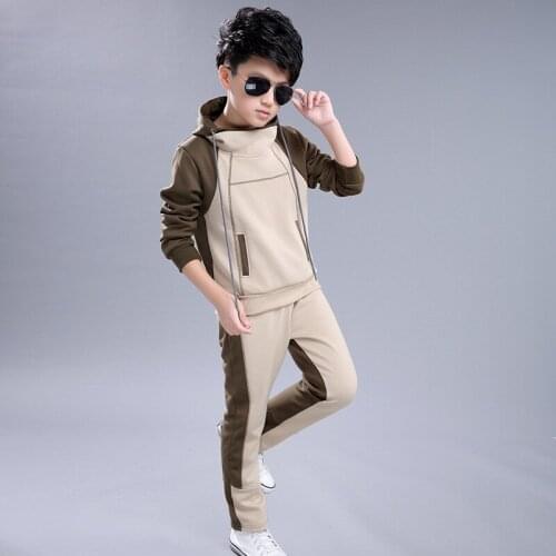 Autumn Fashion Girl Boys Clothing Sets Long Sleeve High Quality Cotton Hoodies Suits 2pcs Children Clothes Hooded For Kids
