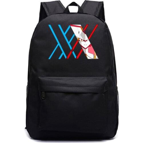 Mochilas Fashion Backpacks for School DARLING In The FRANXX Teenagers Girl Anime Manga School Bag Women Black Backpack Mochilas