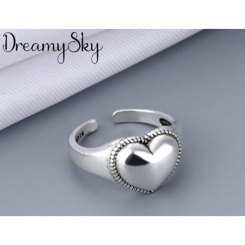 Fashion Female Love Heart Finger Rings For Women Lover Wedding Jewelry Party Trendy Statement Rings Wholesale