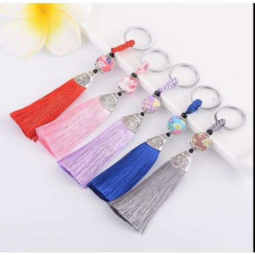 Fashion Creative Tassel KeyChain Girls Bag Ornaments Car Exquisite Gift Birthday Gift Party Favors Brand New