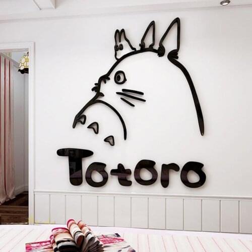 Cartoon animation wall stickers 3d stereo acrylic bedroom dormitory bedroom bedside background wall stickers