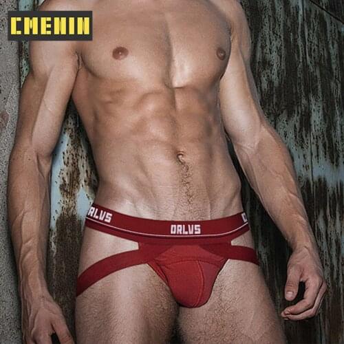 Sexy Gay Men Underwear Jockstrap Briefs Cueca Male Panties G String Thongs Men Underware Lingerie Sissy Panties Jock Strap OR405