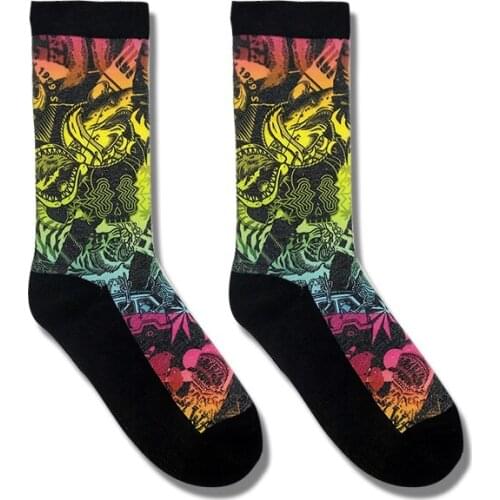 2020 new Women Harajuku Tie-dyed Socks Cotton Unisex Cool Crew Personal Socks Hip Hop Skateboard Casual Socks Hipster Sox