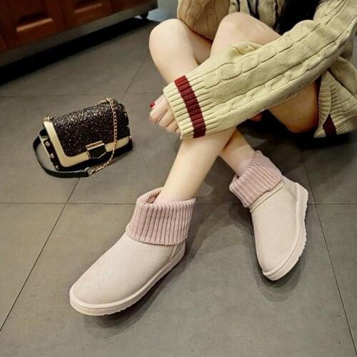 2020 New Warm Girl Boots Furry Snow Boots Winter Shoes Women Boots Ankle Boots for Womens Platform Female Winter Boots U11-68