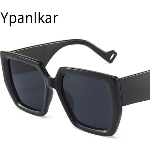 2021 New Sunglasses Women Big Square Sunglasses Men Korean Fashion Brand Design Eyelasses Double Eyewear