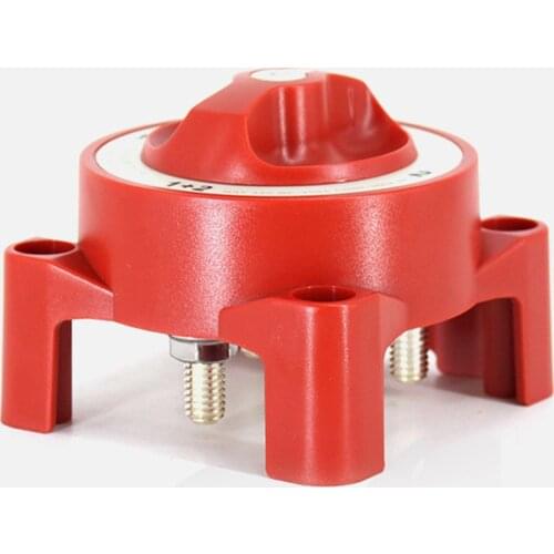 New Style Four Gear Dual Battery Switch Selector Safety Shut Off Disconnect Red