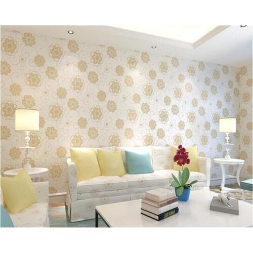 Beibehang wall paper Non-woven 3d wallpaper 3d stereo living room bedroom warm Korean pastoral wallpaper TV wall papel de parede