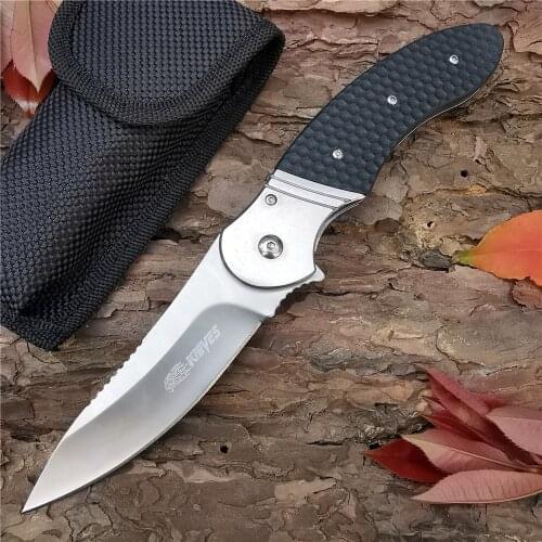 Outdoor Tactical Camping Hunting Survival Pocket Quick Folding Knife Knives EDC Fast Open Knife Combat Fishing Portable Combat