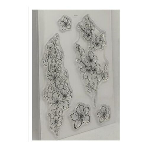 Flowers Transparent Clear Silicone Stamp/Seal for DIY scrapbooking/photo album Decorative B0330