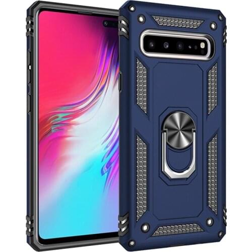 Luxury Phone Case For Samsung Galaxy S10 S20 S21 Plus Note 20 Ultra J4 J6 J8 A50 A70 A31 A51 A71 5G Shockproof Finger Ring Cover