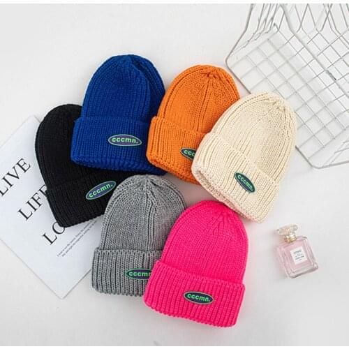2020 New Knitted Hats Women Men Beanies Hat Bonnets for Women Autumn Winter Warm Rolled Cuff Gorro Ski Casual Solid Wool Cap