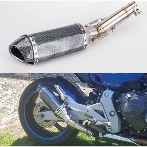 For Hornet 600 CB600F 2007-2013 Motorcycle Exhaust Pipe Slip On Mid Link Pipe 51 mm Tail Escape with Removable Muffler DB Killer