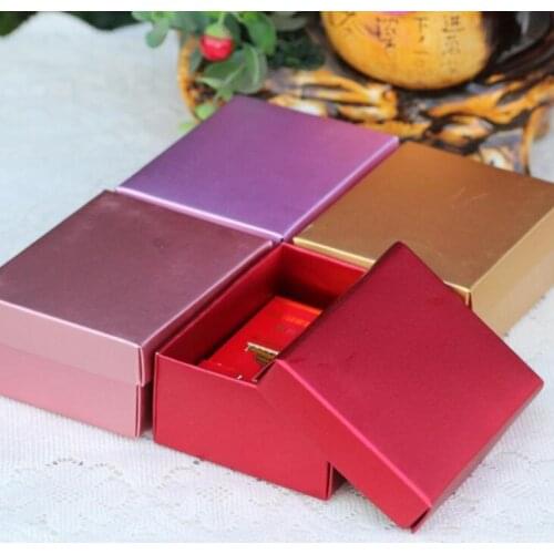 10pcs Colorful Cardboard Paper Gift Box gold color paper gift party favor box wedding party candy box