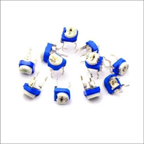 100pc/Lot RM065 WH06-2 100R 200R 500R 1K 2K 5K 10K 20K 50K 100K 200K 500K 1M Ohm Trimpot Trimmer Potentiometer Variable Resistor