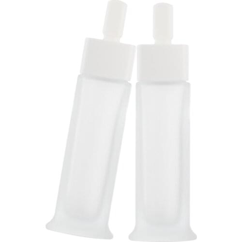 2 Pack Glass Essential Oils Eye Serum Dropper Bottles Aroma Pipette Bottle