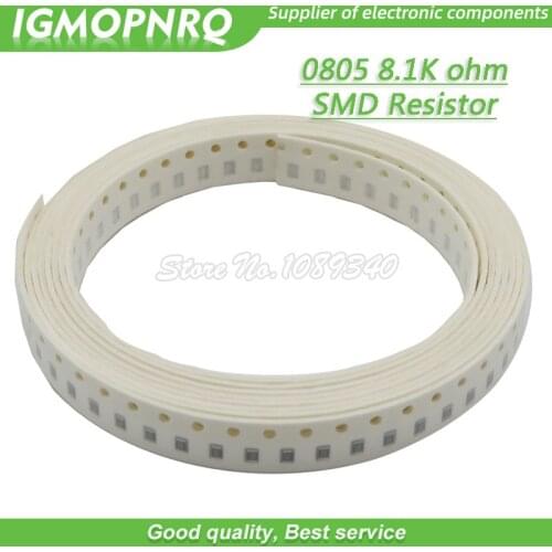 300pcs 0805 SMD Resistor 8.2K ohm Chip Resistor 1/8W 8.2K 8K2 ohms 0805-8.2K