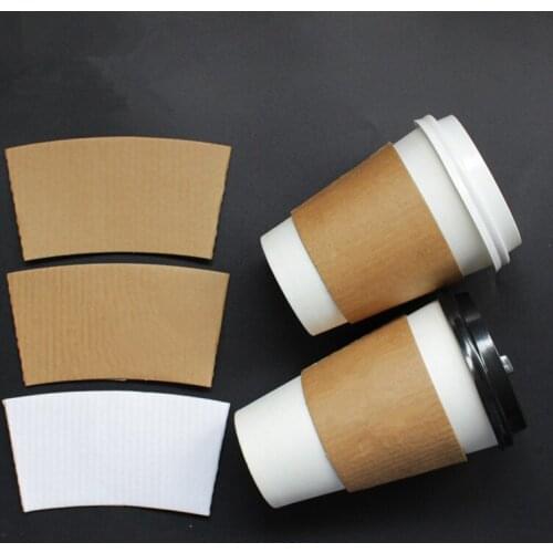 50pcs High quality 90 caliber thick disposable coffee tea hot drink paper cup takeaway packing cup with lid insulation cup set