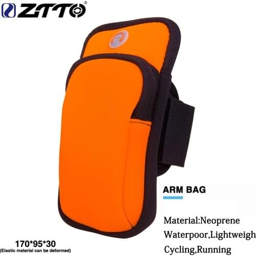 ZTTO Outdoor Sports Bicycle Accessory Cycling Arm Bag Neoprene Compatible With Universal Waterproof Phone Computer Holder