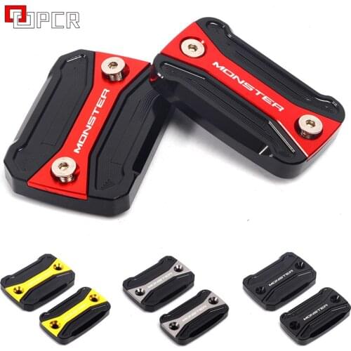 For DUCATI Hypermotard Monster 796 696 695 Motorcycle CNC Aluminum Front Brake Fluid Reservoir Cover Cap