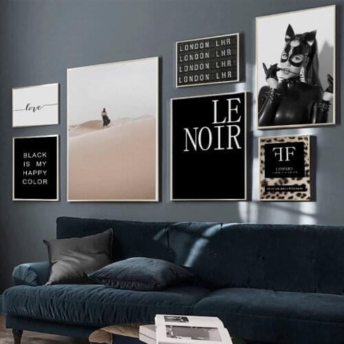 Girl Desert Love Landscape Quotes Wall Art Canvas Painting Nordic Posters And Prints Wall Pictures For Living Room Bedroom Decor