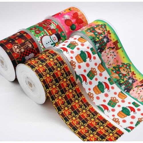 DIY Christmas Printed Grosgrain Ribbon For Craft Supplies Sewing Accessories 5 Yards, Planar Resins Mold 10 Pieces. 46536