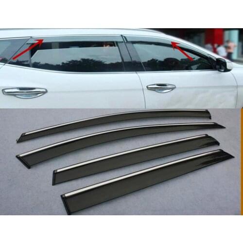 For Hyundai Santa Fe 2013 2014 UP Window Wind Deflector Visor Rain/Sun Guard Vent new
