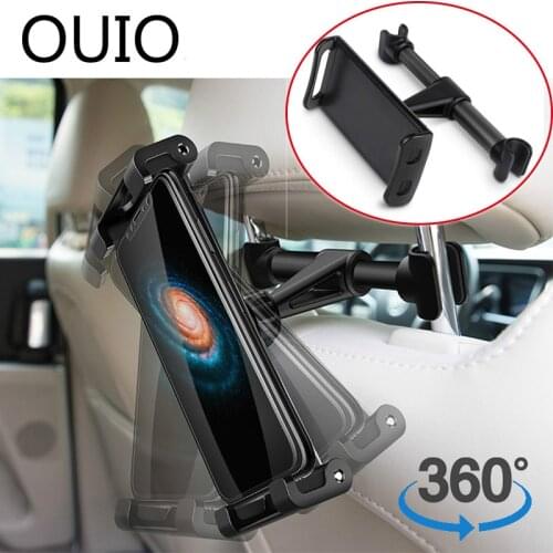 OUIO Car Back Seat Headrest Mount Bracket Auto For iPad Tablet PC For BMW E90 F30 F10 Audi A3 A6 C5 C6 Opel Insignia Alfa Romeo