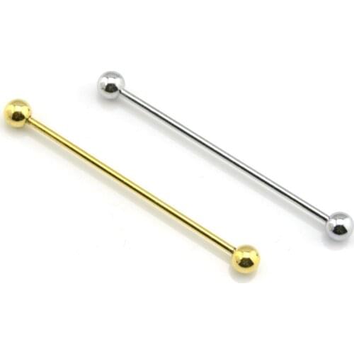 Men Best Gift Shirt Collar Pin Gentlemen Gold Silver Tie Clip Bar Ornament BWTZF0015