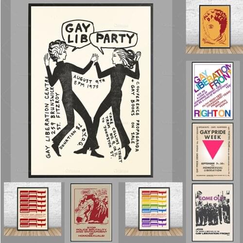 Gay Pride Week 1973 Poster, Pride Poster Print, 48th, 50th Birthday Gift, University Of Melbourne, Australia Home Decoration