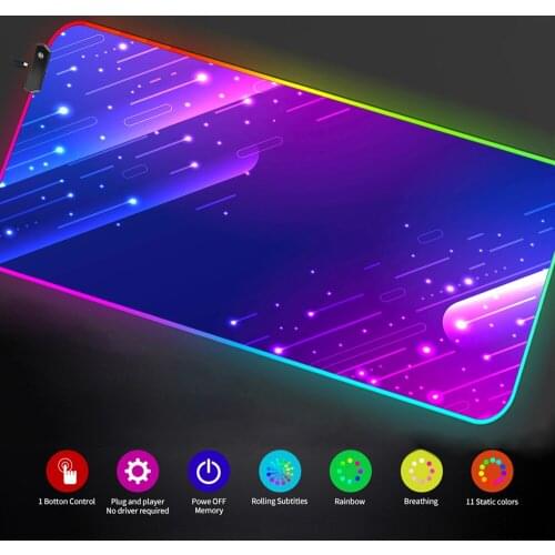 RGB Mouse Pad Skyrim Personalized Pink Rgb Mousepad Gamer Rgb Table Mat Non-slip 900x400 Table Fabric Large Rubber Rgb Keyboard