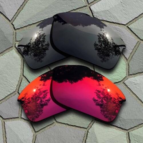 Grey Black&Violet Red Sunglasses Polarized Replacement Lenses for Oakley Bottle Rocket