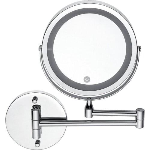 Led 10X nifying Makeup Shaving Vanity Mirror Bathroom Wall Mount 360