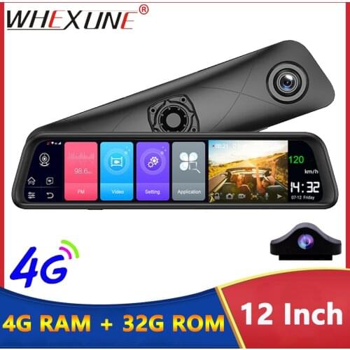 WHEXUNE 4G Android 8.1 Dash Cam GPS Navigation 4GB RAM WiFi Car DVR Camera Full HD 1080P Video Recorder ADAS 24H Parking Monitor