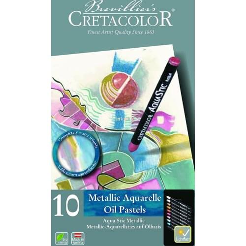 Cretacolor Watersoluble oil Pastels Aquastic Tin Set of 10
