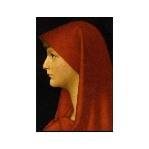 High quality perfect hand painted Oil painting 16x24in on Canvas : Red headed woman