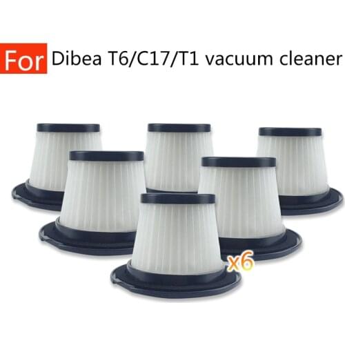 Replaceable Hepa Filter Machine For Dibea T6 C17 T1 Spare Parts Robot Vaccum Cleaner Household Accessories Fitting Home Tool