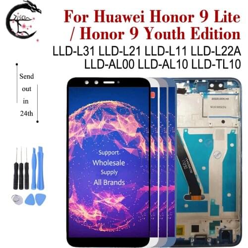 5.65" LCD With Frame For Huawei Honor 9 Lite LLD-L31 LLD-L22A LLD-L21 Display Screen Touch Digitizer Assembly Honor9 Lite LCD