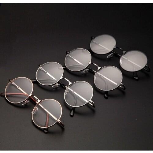 +1.0 1.5 2.0 2.5 3.0 3.5 Retro Metal Round Reading Glasses Finished Diopter Unisex Reading Presbyopia Glasses Women Men